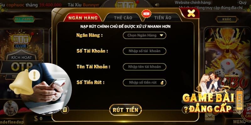 Bật Mí Bí Kíp Rút Tiền HitClub An Toàn, Nhanh Chóng Hiệu Quả